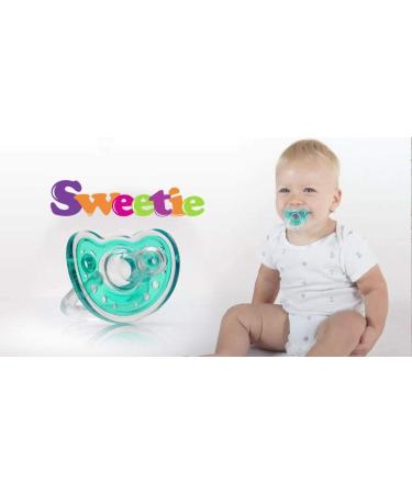 Sweetie Silicone Pacifier - 2 Pack in Yellow | Safe & Stylish for Babies | International Shipping - Buy Online on GoSupps.com