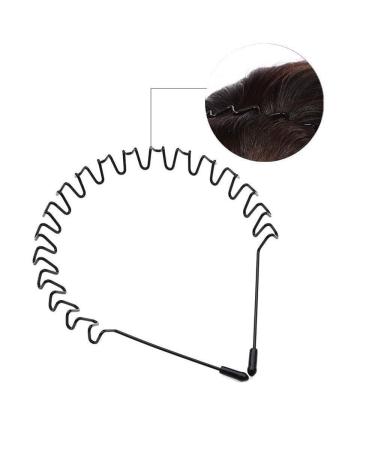 Hair Ties for Men & Women - 6-Piece Wavy Metal Bands - Non-Slip Sports Headbands for Yoga & Outdoor Activities - Unisex Multi-Style Hair Accessories - Buy Online on GoSupps.com