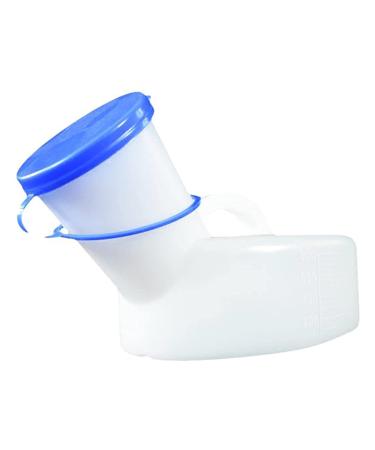 Urinals for Men- 800ml Urine Bottle for Men Male Portable Pee Bottle Spill Proof Men's Potty Portable Urinal Tube with Lid for Camping Car Emergency Urination Device Happy