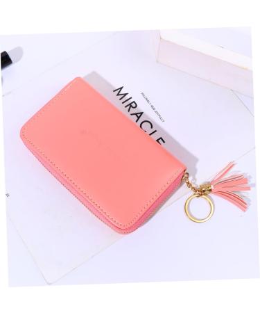 Healeved Nail Print Stencil Card Holder Nail Stamping Plates Holder Bag Stamp Plate Organizer Nail Stamping Plate Holder Small Stand Purse Stand Card Pouch Cards Square Pink Wallet Holder 16x12cm Pink - Buy Online on GoSupps.com