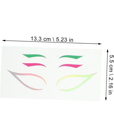 TOVINANNA 28 Sets Paper Eye Line Sticker Tape Stage Eyeliner Sticker Eyeliner Tape Sticker 1 count (Pack of 1) Colorfulx7pcs - Buy Online on GoSupps.com