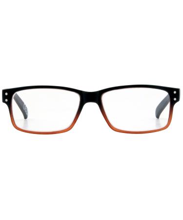 Foster Grant Reading Glasses Thames Black and Brown Multiple Magnifications +2.50 Magnification