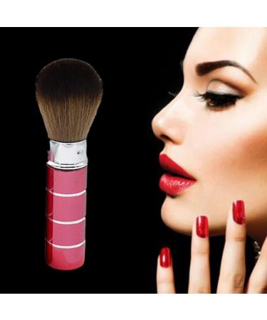 1PC Retractable Powder Brush Travel Nail Dust Brush Portable Face Blush Brush with Cover Red - Buy Online on GoSupps.com
