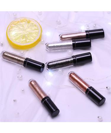 Eyeshadow - 6 Colors Liquid Eyeshadow Set | Waterproof Sparkly Eye for Women Girls Colorful Eyeliner Makeup Tool A:1-6# - Buy Online on GoSupps.com