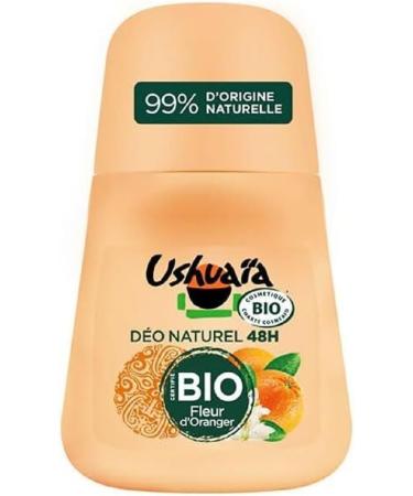 Ushuaia Certified Organic Roll-on Deodorant 48h Orange Blossom, 50 ml