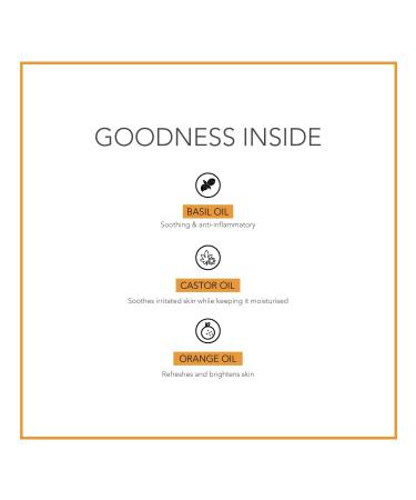 Fab essentials Orange Basil Organic Handmade Bathing Bar - 100gm | Nourishing & Hydrating Soap for Glowing Skin | Unisex Herbal Bathing Bar | Organic Cleansing Soap - Buy Online on GoSupps.com