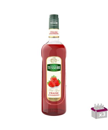Pack of 3 - TEISSEIRE - Strawberry Syrup - 1L