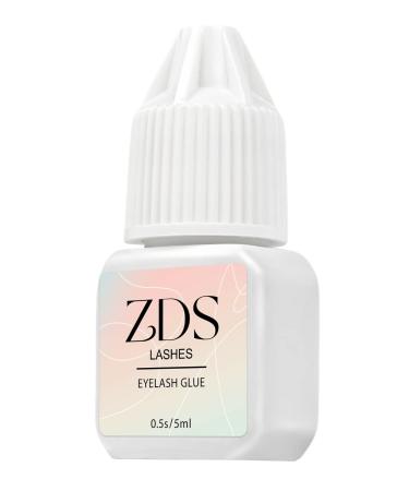 ZDSLASHES Black Eyelash Extension Glue - 11-Week Retention  0.5 Second Drying Time  Non-Irritating Formula for Professional Use - Ideal for Individual Semi-Permanent Eyelash Extensions