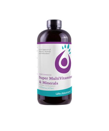 Liquid Super Multivitamin and Minerals - Premium Liquid Vitamins for Enhanced Absorption - Daily Liquid Multivitamin Supplement for Optimal Health and Wellness - 16 oz 16 Fl Oz (Pack of 1)