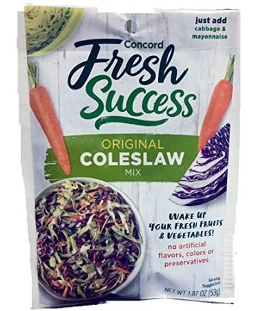 Concord Foods Coleslaw Mix (4 Pkg) 1.87oz pkgs 1.87 Ounce (Pack of 4) - Buy Online on GoSupps.com