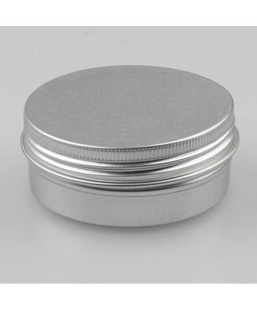 Harilla 12 Pack Aluminum Cosmetic Balm Tins - 10g Screw Lid Containers for Travel & DIY | Silver - Buy Online on GoSupps.com
