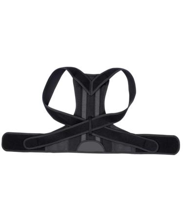 FRCOLOR 1 PC Hunchback Correction Belt Sitting Posture Belt Adjustable Belts for Hunchback Brace Mens Belts Correct Belt Mens s Trainer The Shoulder 32X27CM Black