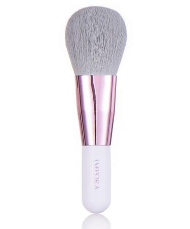 Powder Makeup Brush Mini by Impora London - Travel Size for Blush Bronzer Highlight Foundation Mineral. Liquid or Powder. White