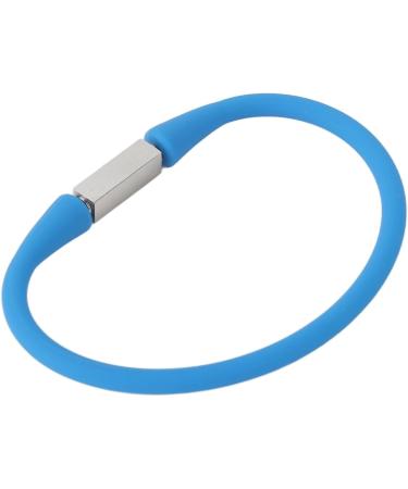 Magnetic Therapy Silicone Bracelet - Balance Energy & Boost Blood Circulation | Soft Skin-Friendly Versatile Use (Blue) - Buy Online on GoSupps.com