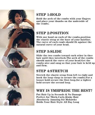 Buy XLKJ Vintage Banana Hair Clip - 2 Pieces Stretchable Comb for Women & Girls | International Shipping - Buy Online on GoSupps.com