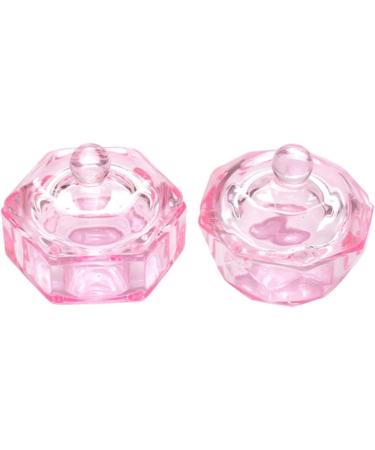 Octagonal Dappen Dish Cup Crystal Glass Glassware Tool for Nail Art Manicure Care Brushes - Buy Online on GoSupps.com