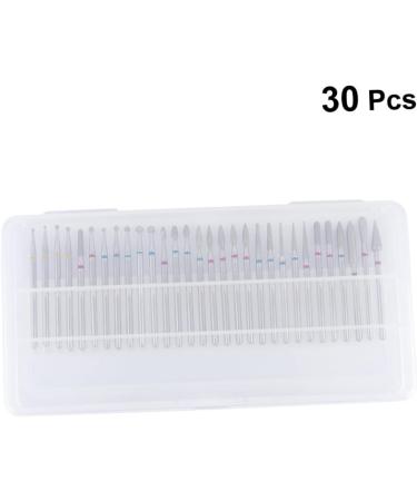 FRCOLOR 1 Box Nail Goue Lemon Cocktail Straws Nail Care Polishing Drill Abacus Decor Acrylic Nail File Drill Bit Cylinder Head Grinding Nailer Nail Drill Manicure Nail Polish - Buy Online on GoSupps.com