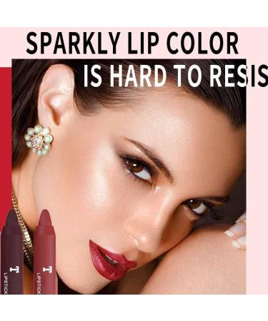 Nude Matte Lipstick Pen Set - 12 Colors, Waterproof & Long-lasting | Non-Fading Matte Lipliner Lip Pen Set for Women & Girls - Buy Online on GoSupps.com