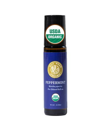 Organic Peppermint Essential Oil Roll on, 100% Pure USDA Certified for Headache, Migraine, Pain, Nausea, Energy – Travel Safe, 10ml - Buy Online on GoSupps.com