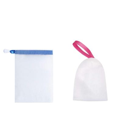 2pcs Foam Peeling Mesh Bag Double Layer Foam Net Bag 2pcs