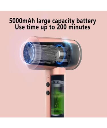 Cordless Hair Dryers Rechargeable Hair Dryers Wireless Portable Blow Dryer Women 300W Hot Air for Camping Fine Arts Travel Outdoor Care Salon Tool C - Buy Online on GoSupps.com