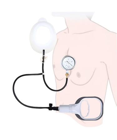 Vacuum Bell Pectus Excavatum - Physical Correction Pectus Excavatum Orthosis Brace Real-Time Pressure Gauge Monitoring(Small)