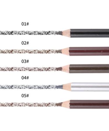 Baluue 2pcs Eyebrow Pen with Brush Eyebrow Pencil Long Lasting Waterproof Eyebrow Makeup Brown #5 1 count (Pack of 1) Marrom 5 - Buy Online on GoSupps.com