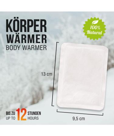Hello Heat Body Warmer Pack - 20 Instant Use Heat Pads for 12 Hours of Relief for Back Shoulders Neck & Knees - Ideal for International Shipping - Buy Online on GoSupps.com