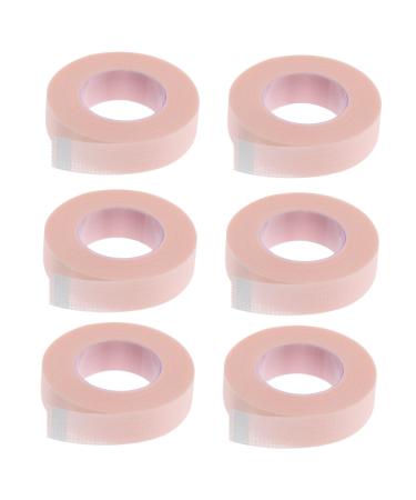 FRCOLOR 6 Rolls Eyelash Tape Medical Tape Graft Eyelash Tapes Fabric Eyelash Tape Eyelash Fabric Tapes Under Eye Patches Lint Press on Nail Packaging Lash Extension Tapes The Tape