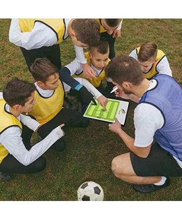 Soccer Coaching Board - Magnetic Clipboard for Football Training | Coach Gift with Writing Wipe Pen | Tactics & Strategies Tablet Board - Buy Online on GoSupps.com