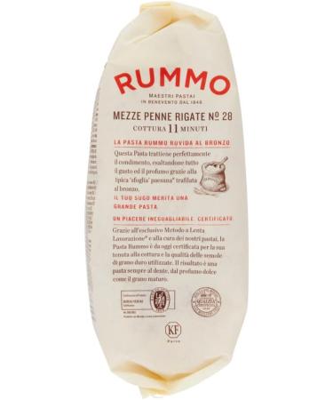  Italian Gourmet E.R. Rummo Mezze Penne Rigate N. 28 Durum Wheat Semolina Pasta 1 kg + Box Italian Gourmet Tomato Pulp 400 g - Buy Online on GoSupps.com