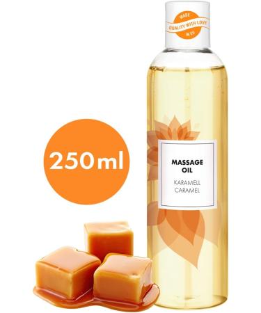 Aroma Massage Oil 250ml - Relaxing & Sensual Caramel Scent | Best Erotic Massage Oil for Deep Relaxation - Buy Online on GoSupps.com