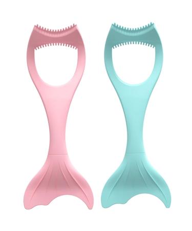2pcs Mascara Brush Makeup Silicone Eyeliner Silicone Make up Tools Eyeliner Aid Silicone Eye Make up Tools Eye Makeup Tool Eyeliner Make up Eyeliner Stencils 15X5.7CM Assorted Color 1