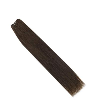 Runatur 50cm Brown Real Hair Extensions - 100g Smooth Dark Brown Human Hair Treats #2 for Sew-in Style - International Shipping Available - Buy Online on GoSupps.com