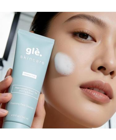 Gle Skin Foaming Facial Cleanser Gentle Deep Pore Cleansing Wash Refreshing Face Wash for Oil Control Makeup Removal & Daily Impurity Detox Hydrating & Non-Stripping Formula 4.9 fl oz - Buy Online on GoSupps.com