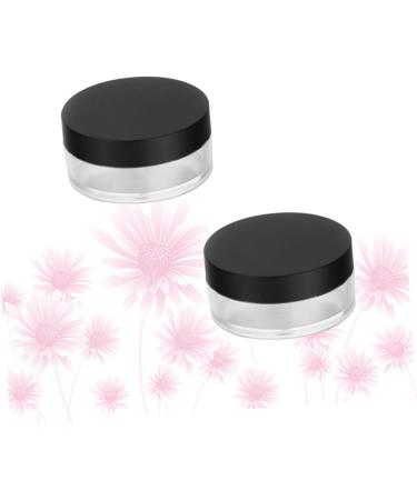 FOMIYES 2pcs Leak Proof Travel Containers DIY Powder Case Makeup Case Elastic Mesh Make up Packing Box 6.5X3cm Black - Buy Online on GoSupps.com