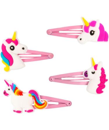 20 PCS Unicorn Hair Clips for Kids - Cute Cartoon Hair Barrettes for Girls - Buy Online on GoSupps.com