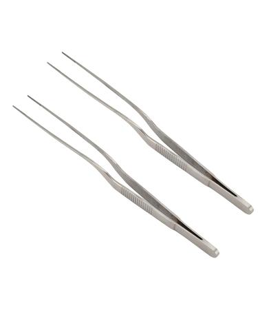 2Pcs Stainless Steel Tweezers - Corrosion & High Temp Resistant Multipurpose Tool for Hearing Amplifiers - Compact & Durable - Buy Online on GoSupps.com