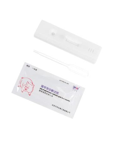 PopetPop Tool Pregnant Eve 2PCs Farm Tool Farm Supply Farm Animal Supply White Practice Test Paper Plastic Veterinary Cattle Pregnancy Paper Livestock Pension White 13x6x1cm