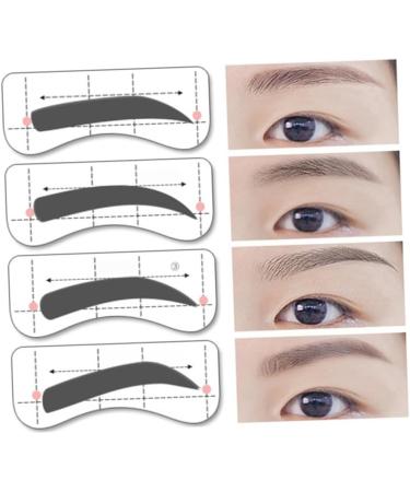 Ipetboom Kits 64 Pairs 8 Eyeshadow Eyebrow Stencils Eyebrow Makeup Tools Mold Tracking Device Eyebrow Trimming Eyebrow Stickers mediumx2pcs As Shownx2pcs - Buy Online on GoSupps.com