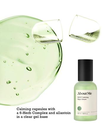 Buy ABOUT ME Soop Calming Aqua Serum - Vegan Hydrating Serum for Dry Sensitive Skin | Cypress Water Centella Asiatica Tea Tree Extract (50ml - Buy Online on GoSupps.com