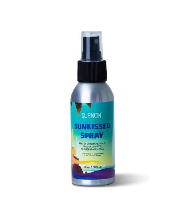 Airbrush Tanning Spray Travel Size 100ml Progressive Tanning Spray Self Tanner with Erythrulose and Dihydroxyacetone Alcohol-Free Oil-Free and Non-Comedogenic Medium Intensity