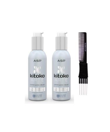 yper Affinage Asp Luxury Kitoko Arte Super Sleek Cream (5.1 oz) with Teasing Comb Pack 2