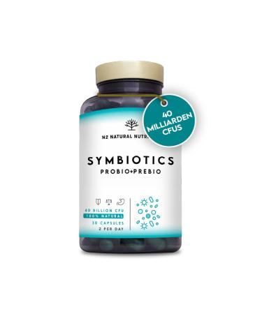 Course of intestines for intestinal flora structure.Colon cleaning cure 40 billion intestinal bacteria for intestinal renovation and digestion.Dietary supplements.30 vegetable capsules.N2 Natural Nutrition 30 pieces (1 Pack) - Buy Online on GoSupps.com