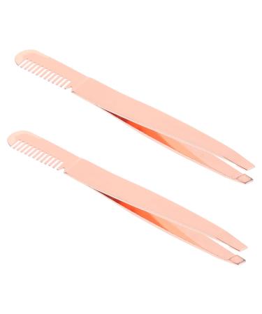 Bideco 2st tweezers Face hair Zughorer eyebrow-free eyebrow-remover eyebrow scissors growing hair accessories cosmetic eyelash brush Madi