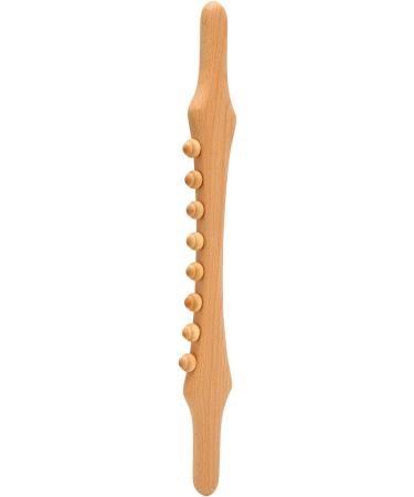 Wooden Massage Tab with 8 Pearls - Universal Full Body Trigger Point Massage for Relaxation & Tiredness Relief - Buy Online on GoSupps.com