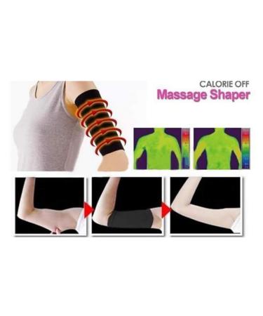 Healilly Black Hot Upper Arm Shaper for Women - Plus Size Weight Loss Compression Sleeves - Buy Online on GoSupps.com