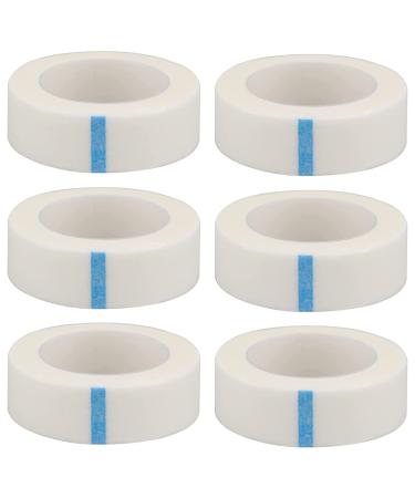 6 Rolls Micropore Eyelash Tape Eyelash Isolation Tape Eyelash Tape Tools for Individual Eyelash Extension Plants