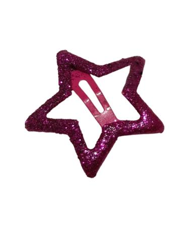 hgnxa Star Hair Clip Kids Glitter Metal Hair Clips Barrettes Hairpins Girls Hair Accessories Headwear Styling Tools Rose Red