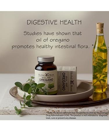 Herbal Roots Oil of Oregano Softgel Capsules - Extra Strength 150mg - Made in USA - 90 Easy to Swallow Capsules - Buy Online on GoSupps.com